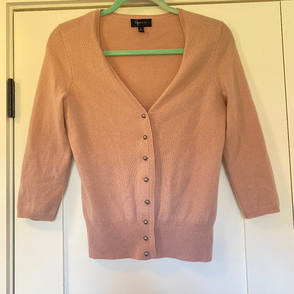 Pink Cashmere Cardigan, size Medium